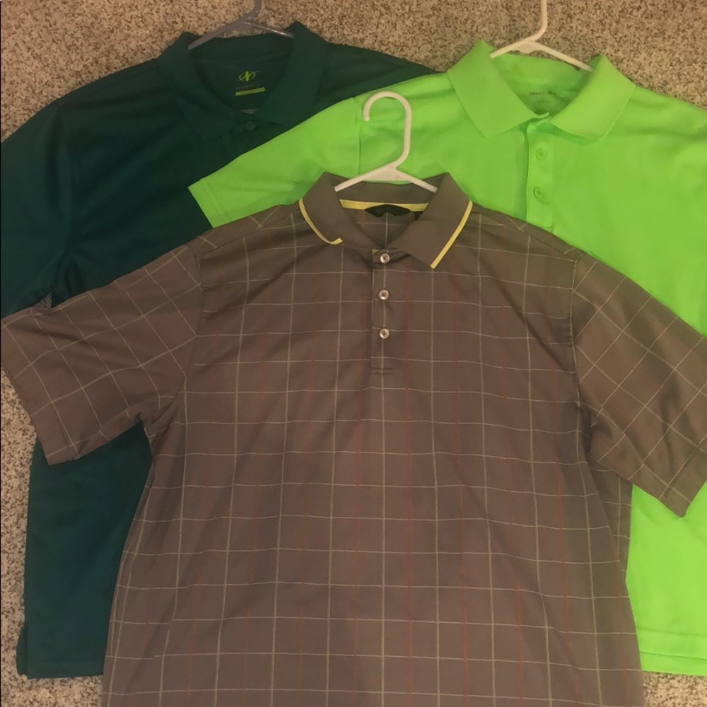 Bundle of Mens Large Golf Shirts